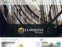 Tablet Screenshot of fundhive.com